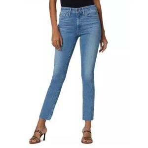 Joe's Jeans Viola High Rise Raw Hem Straight Leg Jeans Sz 25